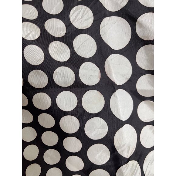 Vera Scarf Black White Polka Dot 23" Square Vtg Acetate Classic Accessories - Picture 9 of 9